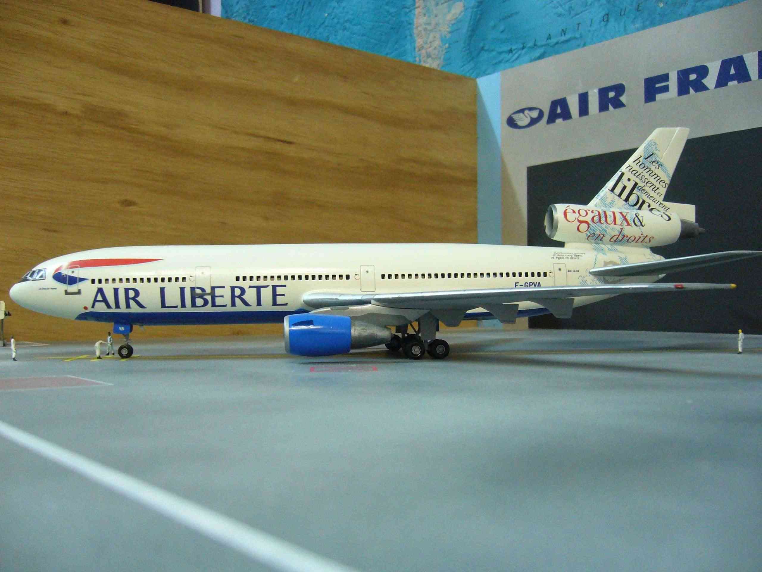 DC10-30 AIR LIBERTE 1/144 AIRFIX compagnies aeriennes françaises d'hier et d'aujourd'hui pn3  Dc10-311