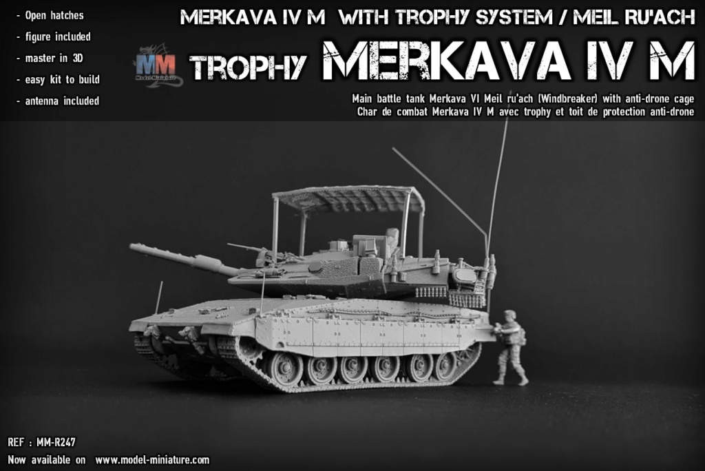 News : EBRC JAGUAR et MERKAVA IV M with Trophy, 1/72, MODEL-MINIATURE Merkav10