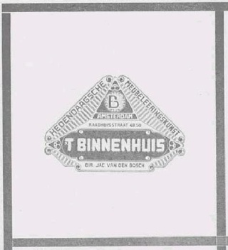 't Binnenhuis - Amsterdam 1900 - 1929 Tbh0110