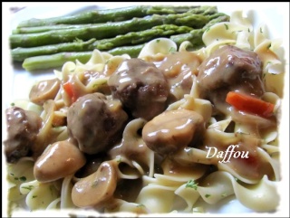 Boulettes de boeuf sauce aux champignons  Boulet10