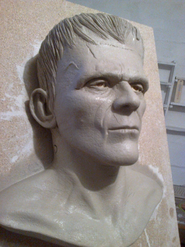 Tableau en 3D du monstre de Frankenstein 08122014