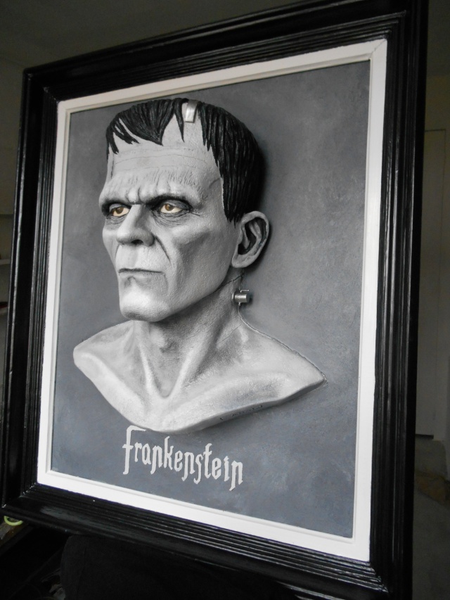 Tableau en 3D du monstre de Frankenstein Dscn0023