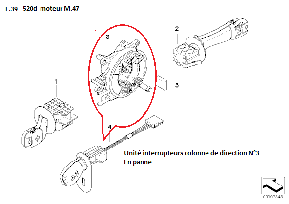 [ BMW E39 520D an 2000 ] Aucune fonction du volant multifonction   61_int10
