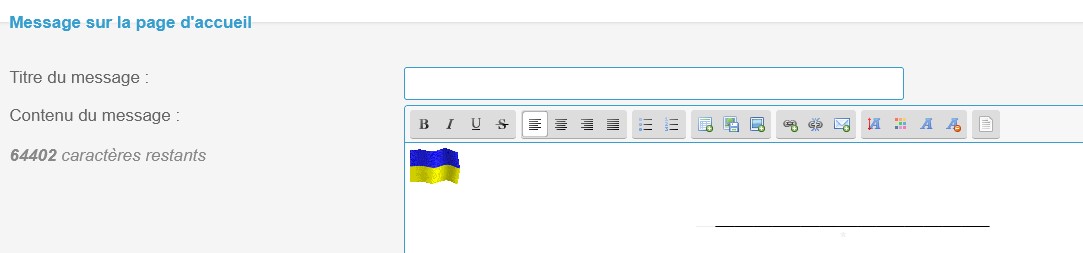 Impossible d'utiliser la barre d'outils de l'éditeur dans le Panneau d'administration Captu527