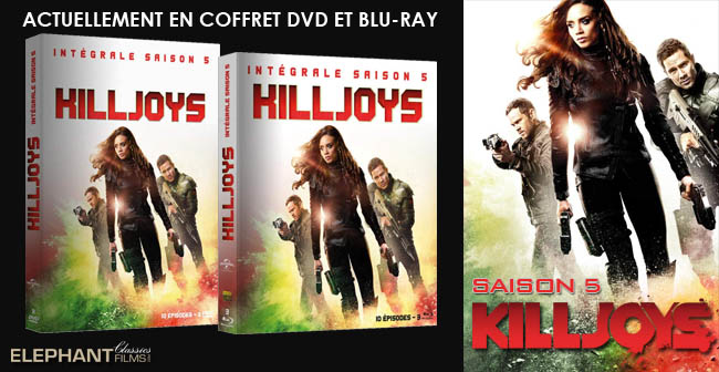 coffrets DVD et un coffret BLU-RAY de la saison 5 de Killjoys Ban65313