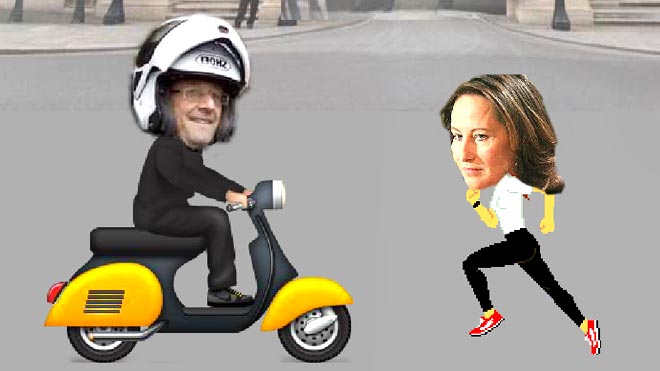François Hollande, roi du scooter en JV Franco10