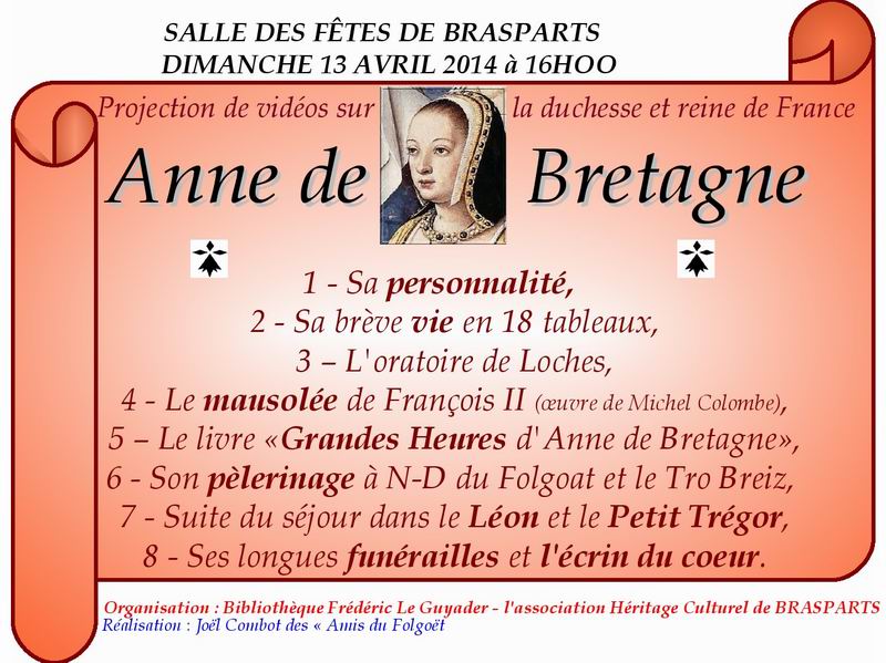 Conférence sur "Anne de Bretagne" à Brasparts le 13 avril 0001a10
