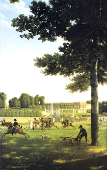 Un tableau de vénerie, source d'Histoire (Napoléon I°) :   D_carl10