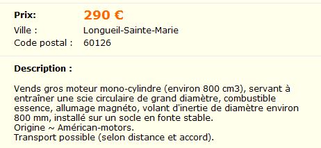 a vendre sur le bon coin  M412