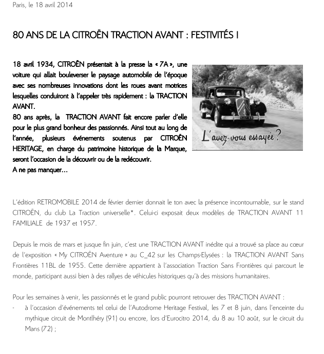 80 ans traction communiqué de presse  Captur10