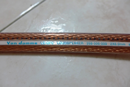 Van Damme UP-LCOFC Speaker Cable 2.5meter (Used) SOLD Vandam13