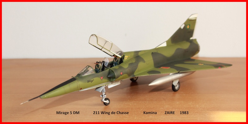 1/48  Mirage 5 DM Zaire  Heller     FINI 00410