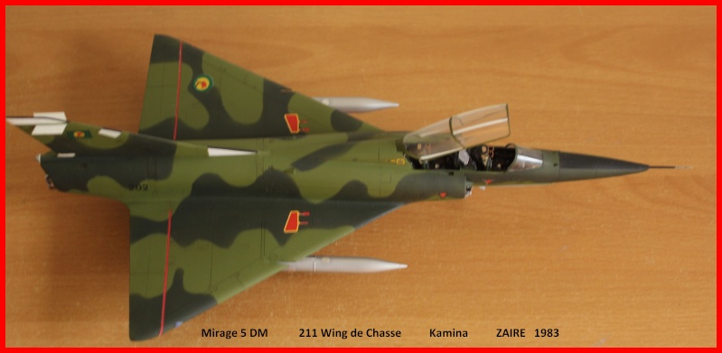 1/48  Mirage 5 DM Zaire  Heller     FINI 00910