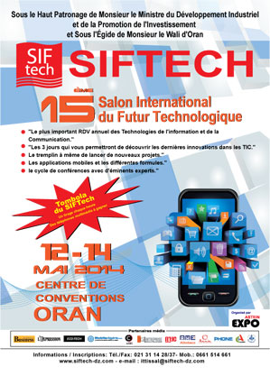 15eme édition du Salon international du Futur technologique, le Siftech 2014  Fiche210