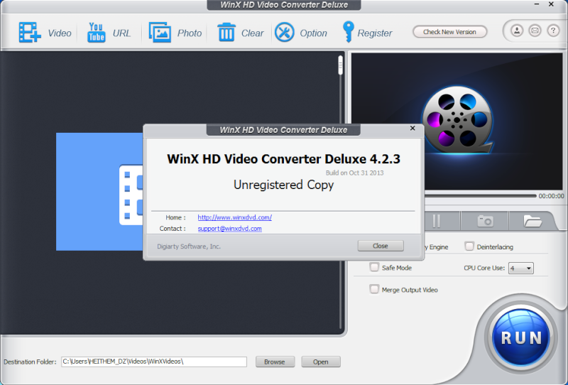 تحميل برنامج WinX HD Video Converter Deluxe أخر تحديث مع سريال التفعيل 210