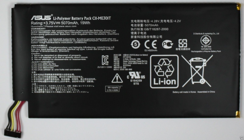 ASUS MEMO SMART PAD 10.1 Battery C11-ME301T Me30110