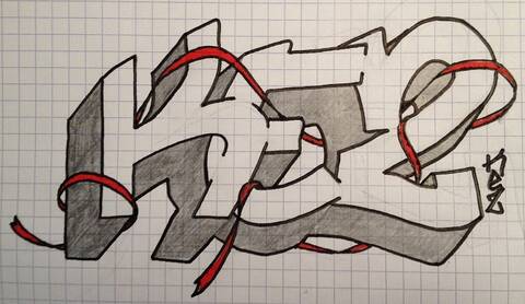 Dessin Graffiti Simple Kez