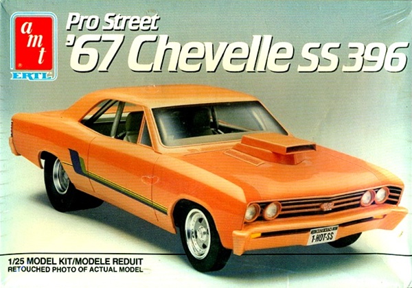 Recherche Pro street Chevrolet Chevelle AMT 1967.  Amt-6910