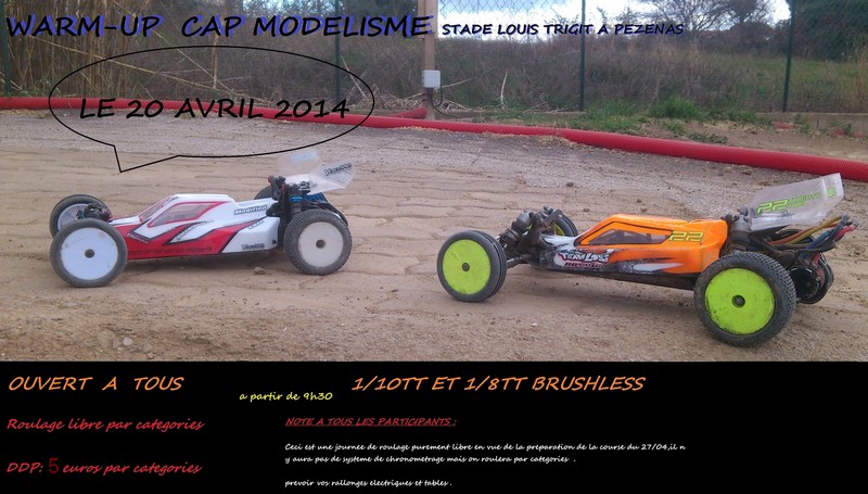 Warm up du CAP Dimanche 20 Avril Affich15