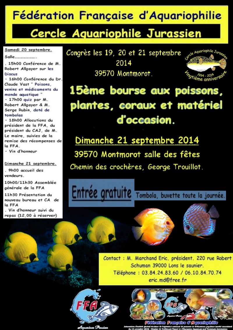 bourse - Concours pour l'affiche du congrès de la FFA et 15ème bourse aux poissons, coraux, plantes Affich10