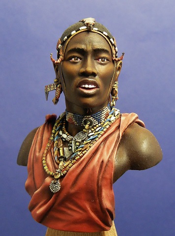 buste de guerrier Massaï -PEGASO 200mm 00811