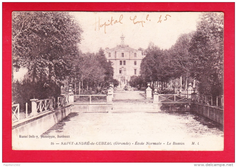 1939 Hôpital complémentaire de Saint André de Cubzac 546_0010