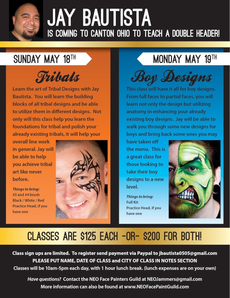 JAY BAUTISTA CLASS 5/18 & 5/19 in Canton Ohio Jay-cl11