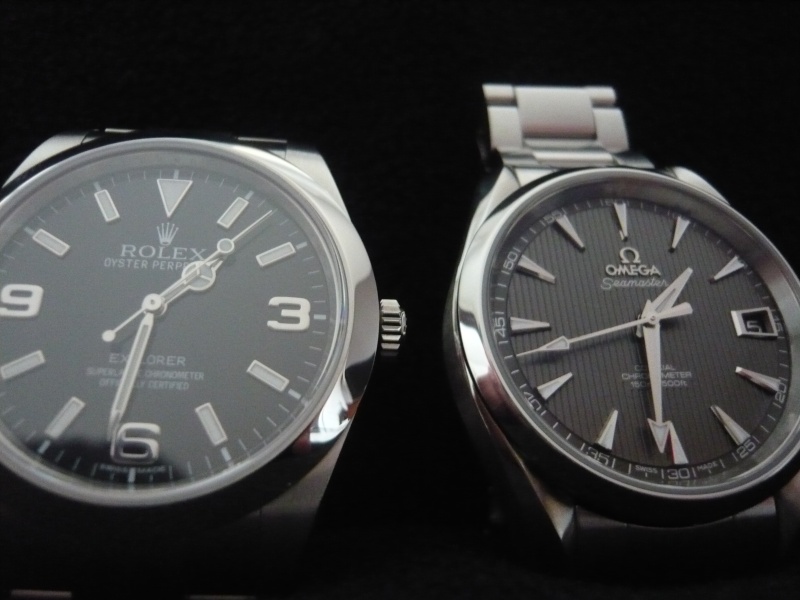 Omega SeaMaster AquaTerra 8500 VS Rolex Explorer 1 214270 710