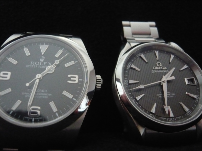 explorer - Omega SeaMaster AquaTerra 8500 VS Rolex Explorer 1 214270 710