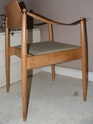 Chair with leather armrest - Egon Eiermann Modell SE 119 P1290926