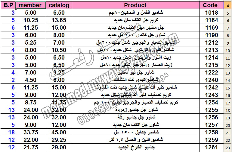 قائمة أسعار منتجات ماي واي في كتالوج ابريل 2014 ~~ بسعر الكتالوج ... بسعر العضويه ... عدد النقاط ~~  1_uoo10