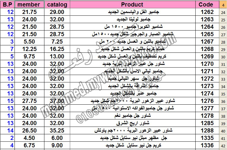 قائمة أسعار منتجات ماي واي في كتالوج ابريل 2014 ~~ بسعر الكتالوج ... بسعر العضويه ... عدد النقاط ~~  2_uoo12