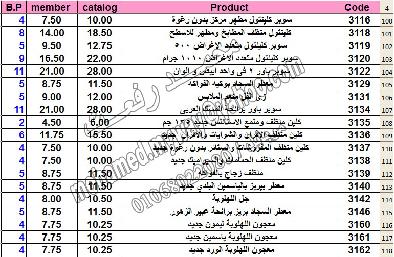 قائمة أسعار منتجات ماي واي في كتالوج ابريل 2014 ~~ بسعر الكتالوج ... بسعر العضويه ... عدد النقاط ~~  6_uoo11