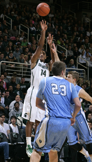 #2 Michigan State survived a scare from Columbia winning 62-53 Mich_s11