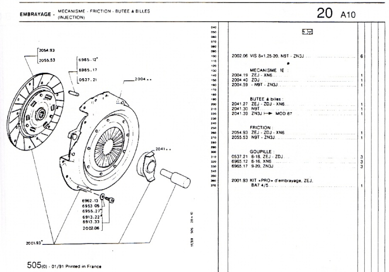 Embrayage 505 echange standard le voici Scan-e10