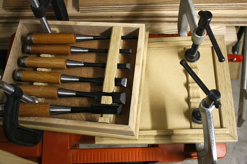 [Fabrication] Un coffret pour mes ciseaux à bois Collag15