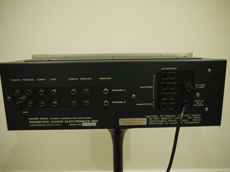 Vintage SAE MARK NINE 9 Stereo Pre-Amplifier with EQ  (Used) P1030255