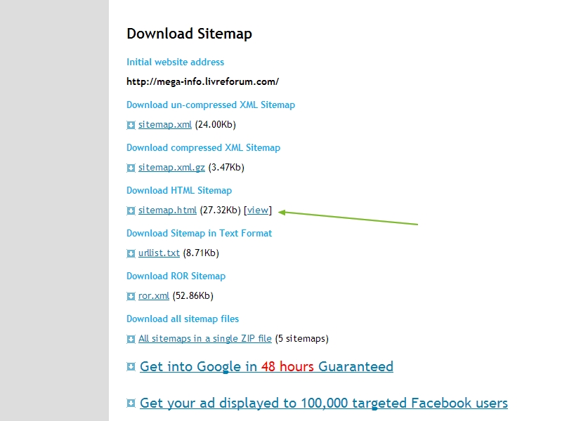 Sitemap do meu fórum Result13