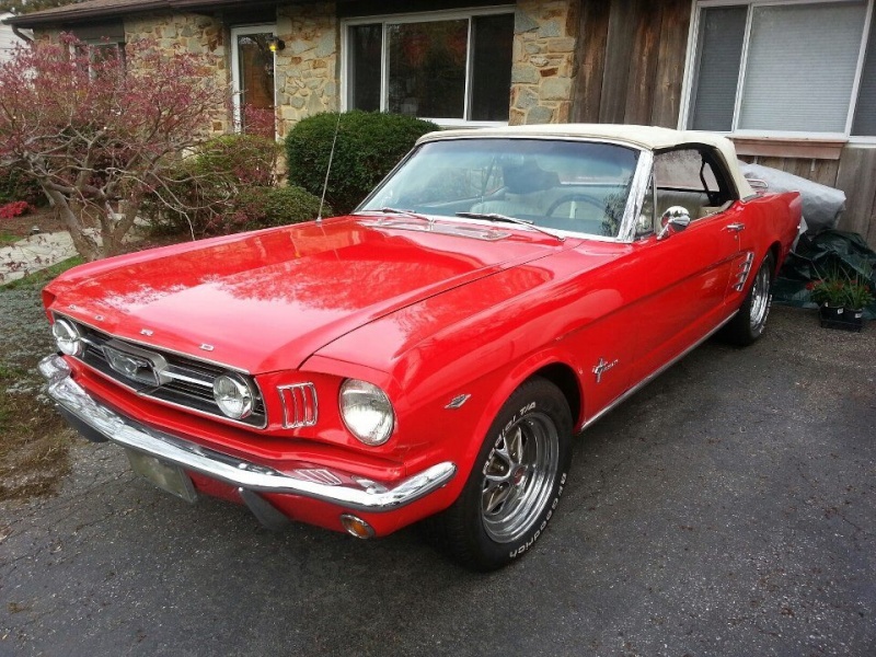 66 red convertible, very nice car Image15