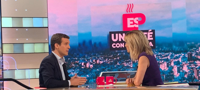 [Antena 3] Espejo público con Pablo Casado: " Es necesario que las fuerzas armadas amparadas por el artículo 8 garanticen en Cataluña la integridad territorial y el ordenamiento jurídico" Whatsa10