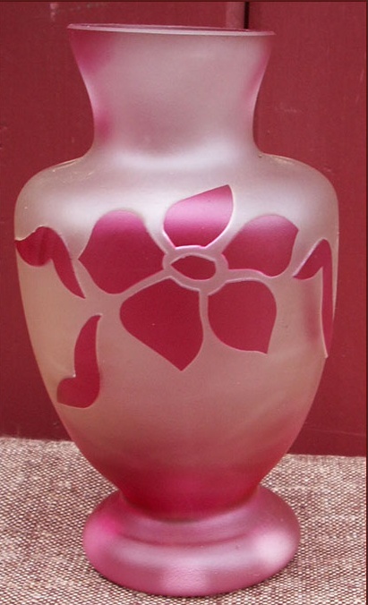 Vase à l'acide sans etiquettes Sèvres et Bayel 2013-147