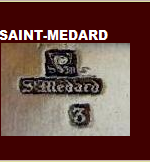 6 petites salières en métal argenté Saint-Médard 2013-224