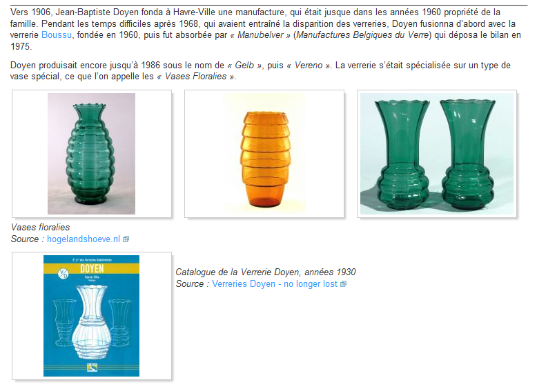 Vase 1930 des verreries Doyen (Mons en Belgique) 2014-050