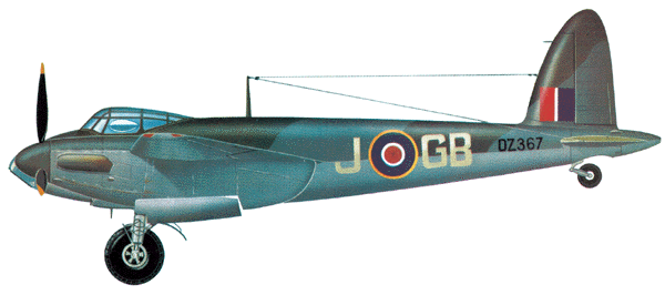 (Projet AA) Le 26/02/1943. Mosquito Mk. FBIV DZ365. Codé V-GB. 105 Sqdn. Dz36710