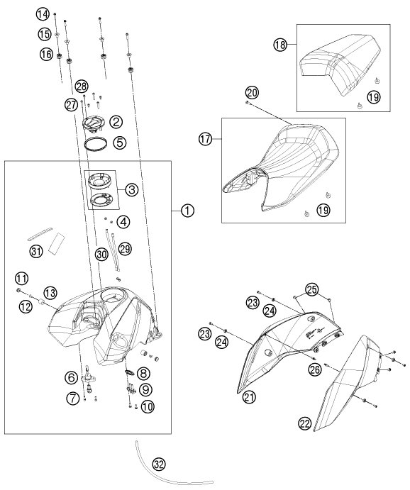 Placement map switch au guidon duke 690 2013 Image110