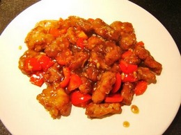 Cuisine chinoise :  Filet mignon aigre-doux 糖醋里脊 tángcù lǐji Liji10