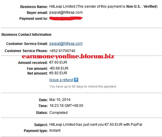 Hitleap Payment Proof Hitlea10