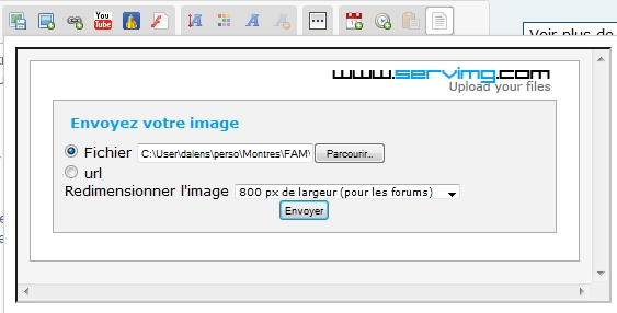 Comment poster une photo sur le forum 2_envo10