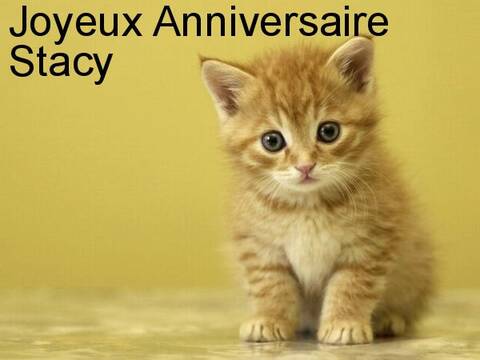 Bon Anniversaire Stacy