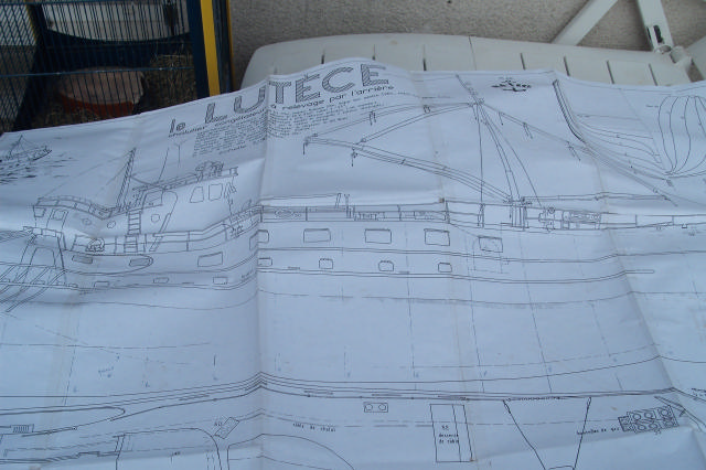 début de chantier pour ma future maquette, LE LUTECE 00410